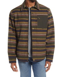 Pendleton Conway Stripe Waterproof Wool Blend Shirt Jacket