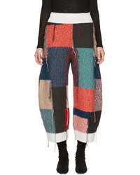 Stella McCartney Multicolor Wool Patchwork Trousers