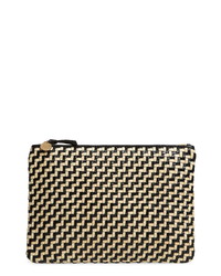 Clare V. Flat Woven Leather Clutch