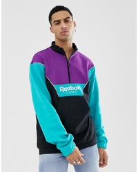 Reebok Classics Half Zip Sweatshirt In Colour Block Dx0135