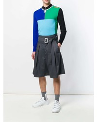 Kenzo Colour Block Zipped Sweater