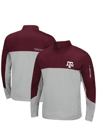 Colosseum Maroongray Texas A M Aggies Triple Dog Dare Quarter Zip Jacket At Nordstrom