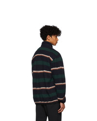 Nanamica Navy And Green Pullover Sweater