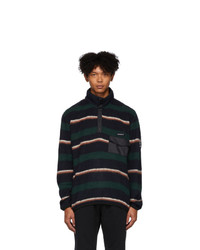 Nanamica Navy And Green Pullover Sweater