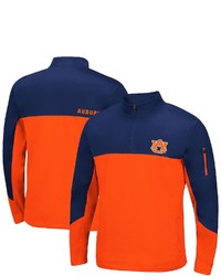 Colosseum Navy Auburn Tigers Triple Dog Dare Quarter Zip Jacket At Nordstrom