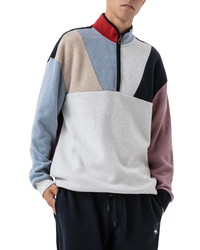 Rodd & Gunn Wnwn Popover Colorblock Quarter Zip Cotton Sweatshirt