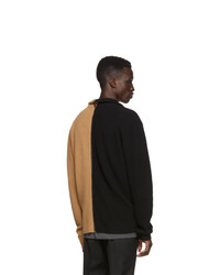 Fendi Beige And Black Wool Sweater