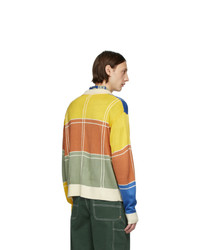 Noon Goons Multicolor Colorblock Zip Sweater