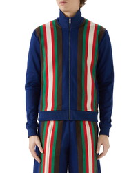 Gucci Stripe Technical Jersey Track Jacket