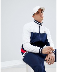 Fila Vintage Track Jacket With Panel In Navy