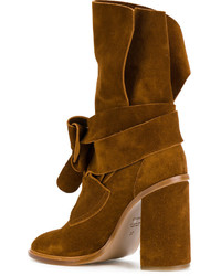 Casadei Tie Fastening Ankle Boots