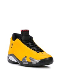 Jordan Air 14 Yellow Ferrari Sneakers