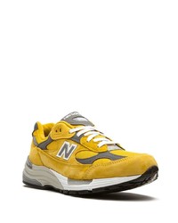 New Balance M992bb Gold Cream Low Top Sneakers