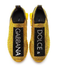 Dolce & Gabbana Sorrento Metallic Logo Sneakers