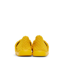 Bottega Veneta Yellow Intrecciato Slip On Sneakers