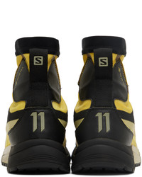 11 By Boris Bidjan Saberi Yellow Salomon Edition Bamba 2 High Sneakers