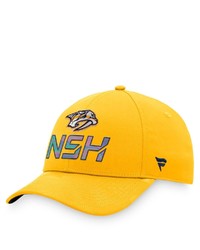 FANATICS Branded Gold Nashville Predators Authentic Pro Team Locker Room Adjustable Hat At Nordstrom