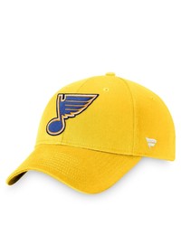 FANATICS Branded Gold St Louis Blues Core Adjustable Hat At Nordstrom