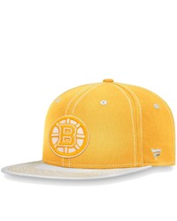 FANATICS Branded Goldwhite Boston Bruins Sport Resort Snapback Hat