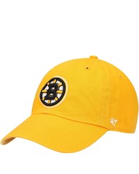 '47 Gold Boston Bruins Clean Up Adjustable Hat