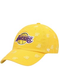 '47 Gold Los Angeles Lakers Confetti Clean Up Adjustable Hat At Nordstrom