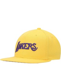 Mitchell & Ness Gold Los Angeles Lakers Hardwood Classics Tonal Snapback Hat At Nordstrom