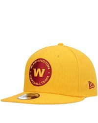 New Era Gold Washington Football Team Alternate Logo Essential 9fifty Snapback Hat