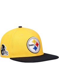 PRO STANDARD Goldblack Pittsburgh Ers 2tone Snapback Hat At Nordstrom