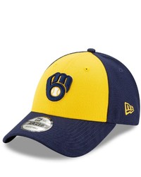 New Era Goldnavy Milwaukee Brewers Alternate The League 9forty Adjustable Hat At Nordstrom