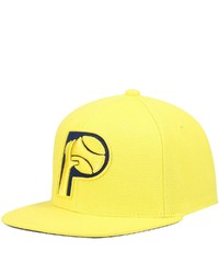 Mitchell & Ness Yellow Indiana Pacers Hardwood Classics Tonal Snapback Hat In Gold At Nordstrom
