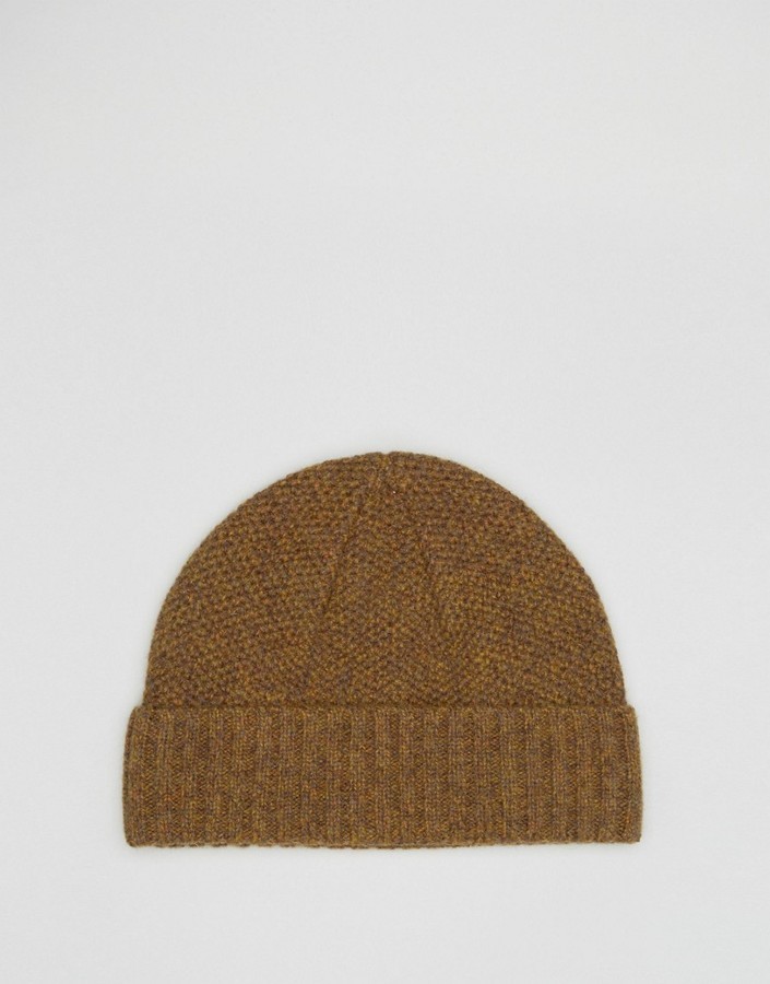 mustard fisherman beanie