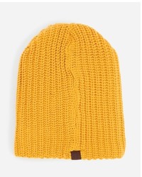 San Diego Hat Company Unisex Suede Tab Cable Knit Beanie
