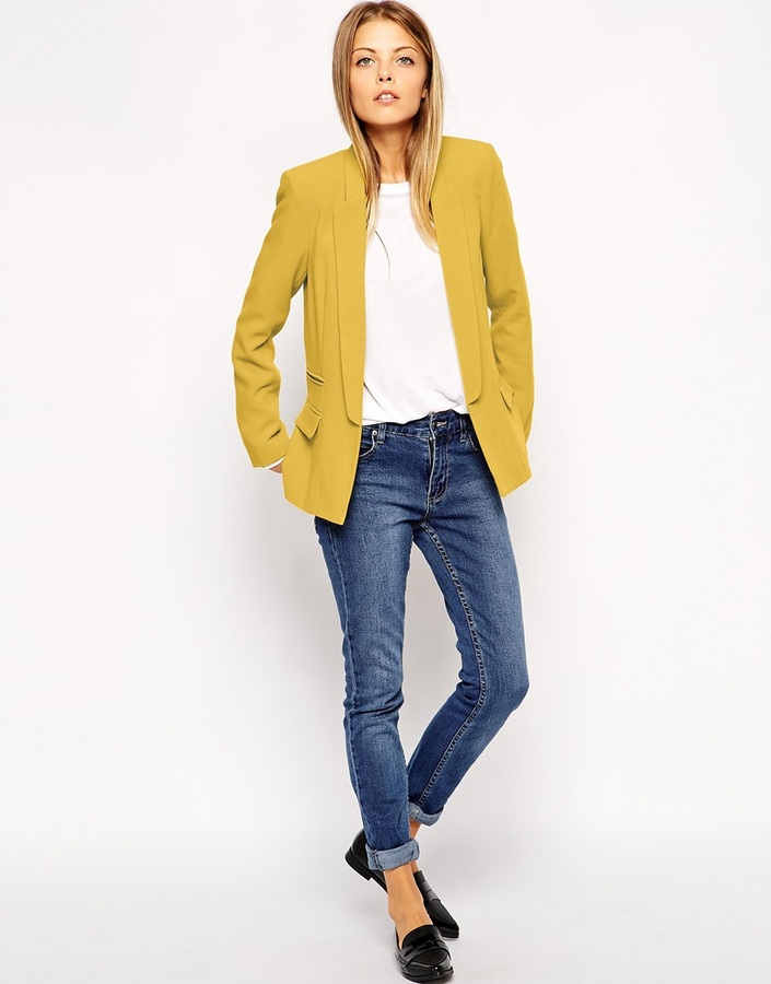 Asos Collection Premium Blazer With Collar Detail, 99 Asos Lookastic