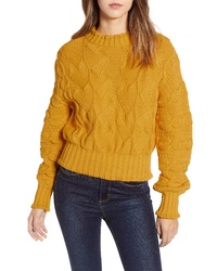 Love By Design Textured Cable Knit Sweater