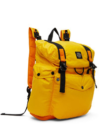 Stone Island Yellow Canvas Backpack