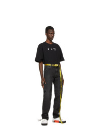 Off-White Yellow And Black Mini 20 Industrial Belt