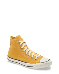 Mustard Canvas High Top Sneakers
