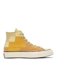 Converse Beige And Orange Plant Color Chuck 70 Sneakers