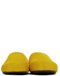 Marni Yellow Fussbett Sabot Loafers