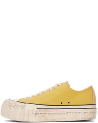 VISVIM Yellow Skagway Lo Patten Sneakers