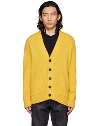 Jil Sander Yellow Embroidered Cardigan