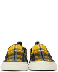 Dolce & Gabbana Yellow Check Custom 2zero Sneakers