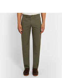 Freemans Sporting Club Winchester Slim Fit Linen And Cotton Blend Chinos