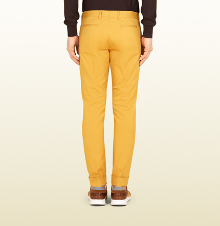 mustard chinos