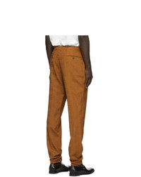 Paul Smith Orange Wool Check Trousers