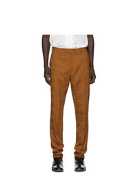 Paul Smith Orange Wool Check Trousers
