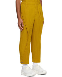 Homme Plissé Issey Miyake Yellow Bow Trousers