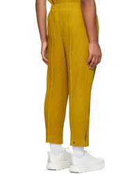 Homme Plissé Issey Miyake Yellow Bow Trousers
