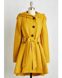 Taylor Fashion Once Upon A Thyme Coat In Mustard