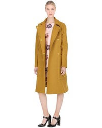 Rochas Double Breasted Wool Cloth Coat